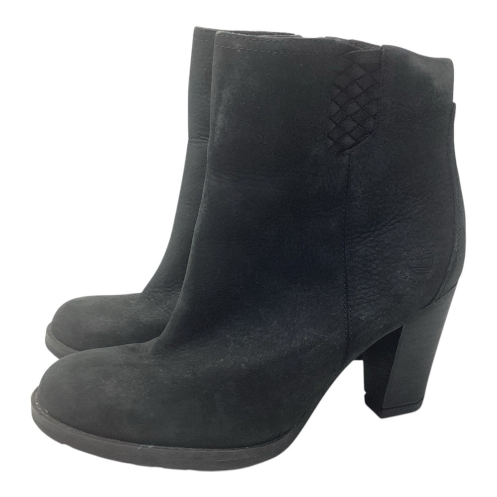 Timberland Boots Women Size 8 Earthkeepers Stratham Heights Black Nubuck Booties